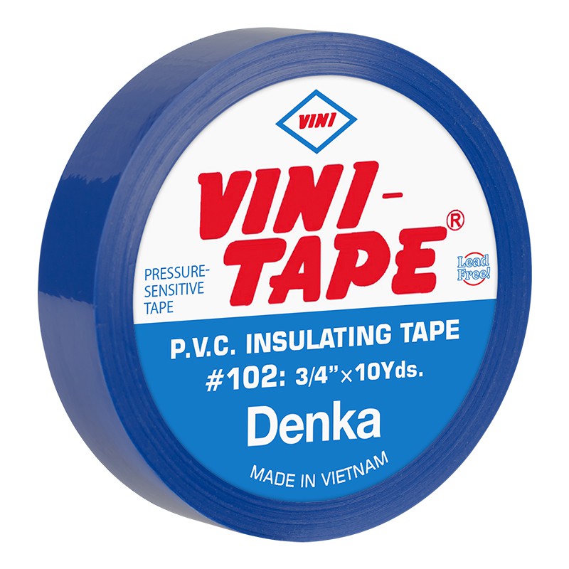 Bandă izolatoare albastră 0,15 mm × 19 mm × 10 yarzi VINI NAR0514