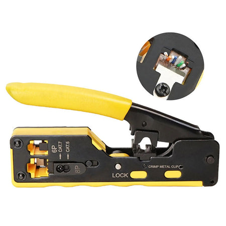 Clește de sertizat RJ45 Cat5e/Cat6/Cat7 pentru conectori 6P și 8P HT-7088 E6059 NAR0872