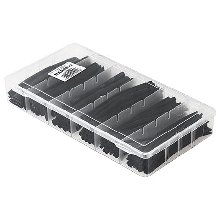 Set tuburi termocontractabile negre cu lungimea de 100 mm NAR0877
