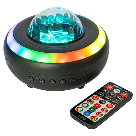Boxă portabilă Bluetooth de 8 W cu efect astro și LED RGB cu telecomandă Party NEBULA