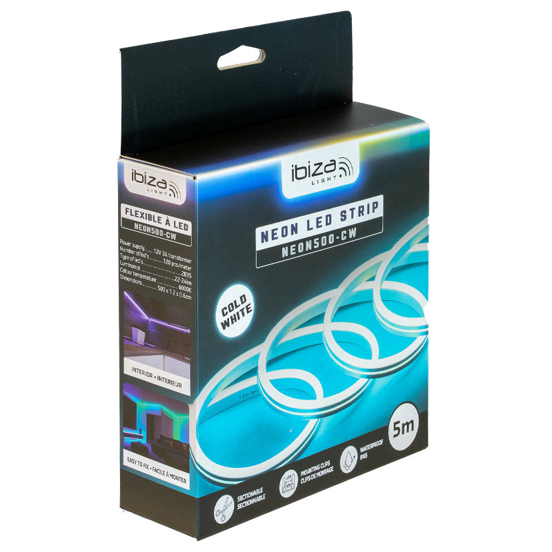 Bandă NeonFlex LED 5m IP65 flexibilă pentru interior și exterior Ibiza Light