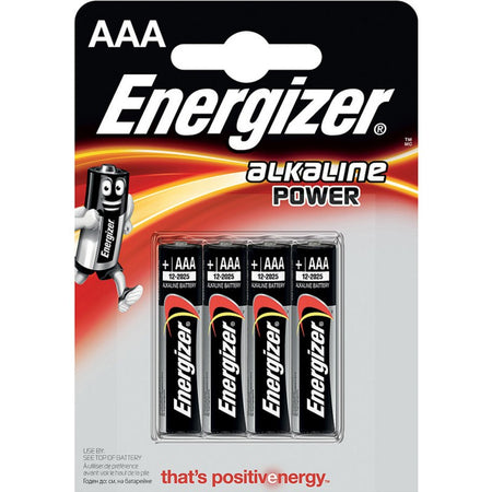 Set 4 baterii alcaline AAA de 1,5 V Energizer NLR03X4