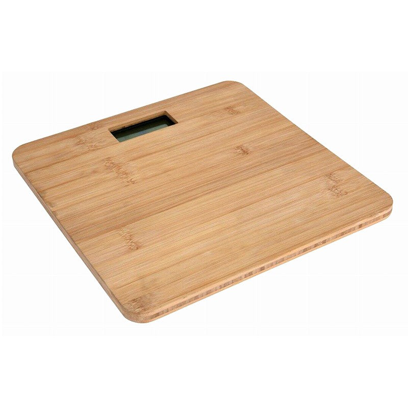 Cântar de baie din bambus cu afișaj LCD și capacitate de 150 kg Omega OBSBB