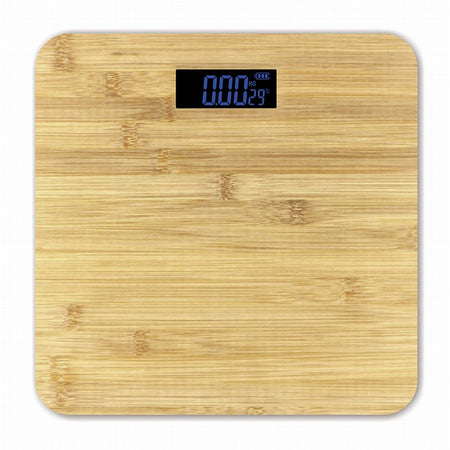 Cântar de baie din bambus cu afișaj LCD și capacitate de 150 kg Omega OBSBB