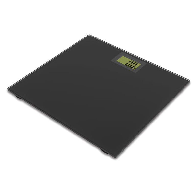 Cântar de baie din sticlă neagră cu afișaj LCD și capacitate 150 kg Omega OBSB