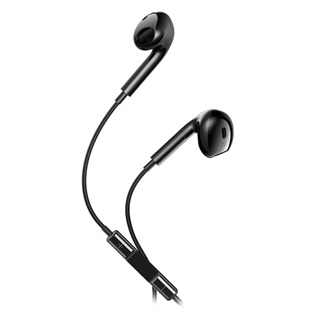 Căști stereo USB-C, cablu 1,2 m, microfon, negre Maxlife OEM0002421