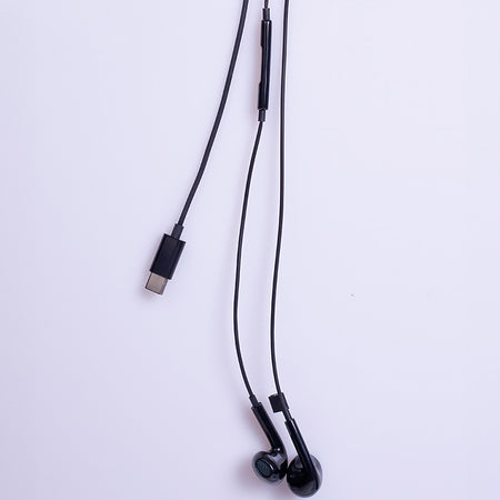 Căști stereo USB-C, cablu 1,2 m, microfon, negre Maxlife OEM0002421