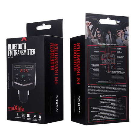 Modulator FM cu Bluetooth, 2 USB, microSD, Maxlife OEM001792
