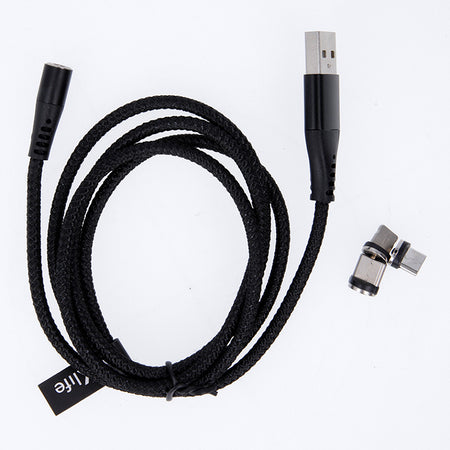 Cablu magnetic 3 în 1 USB-C/Lightning/Micro USB 1 m negru Maxlife OEM001960