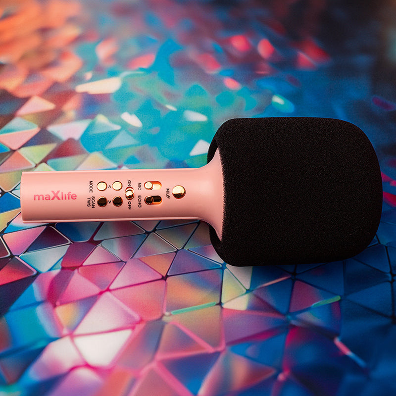 Microfon karaoke cu difuzor incorporat Bluetooth 5.0 Maxlife