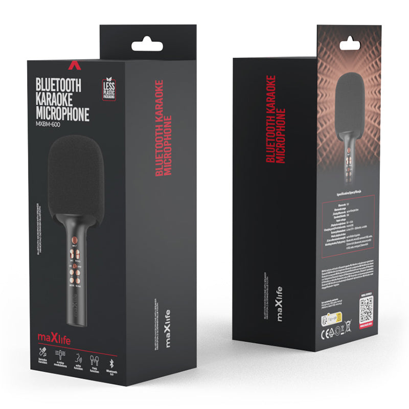 Microfon karaoke cu difuzor incorporat Bluetooth 5.0 Maxlife