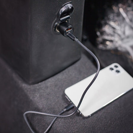Încărcător auto MXCC-04 cu USB-A și USB-C de 20 W și cablu USB-C 60 W Maxlife OEM0400390