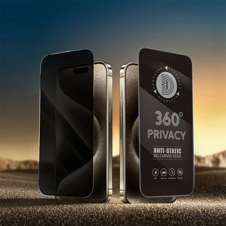 Folie sticlă privacy 360 pentru iPhone 17 Pro Max OEM103400