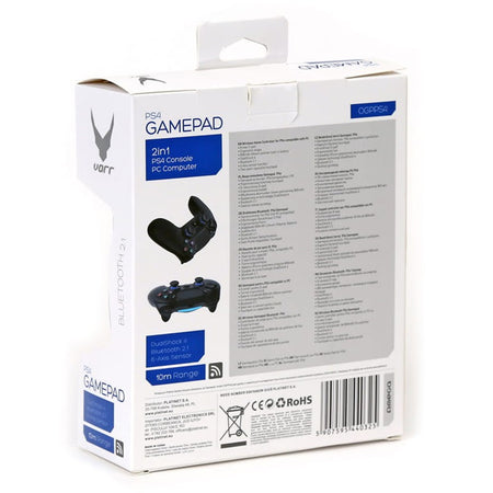 Gamepad wireless Bluetooth pentru PS4 și PC, negru Omega OGPPS4