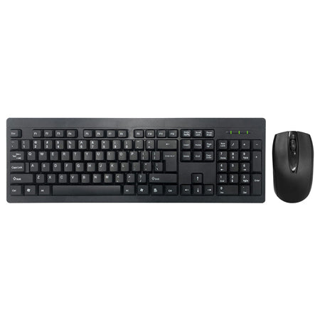 Kit tastatură și mouse wireless cu tastatură 104 taste și mouse 1000 DPI Omega OKM081WB