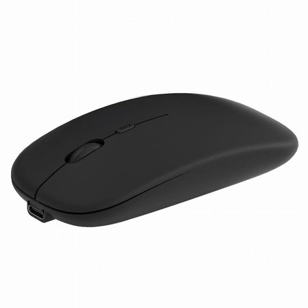 Mouse Bluetooth wireless 2,4G reîncărcabil prin USB-C cu rezoluție 1600 DPI negru Omega OM301