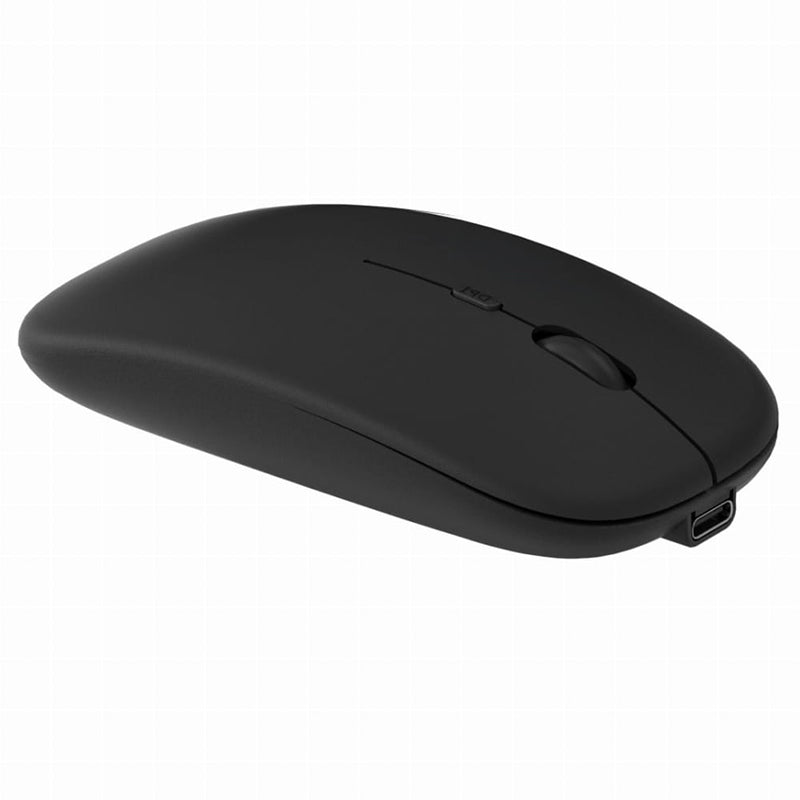 Mouse Bluetooth wireless 2,4G reîncărcabil prin USB-C cu rezoluție 1600 DPI negru Omega OM301