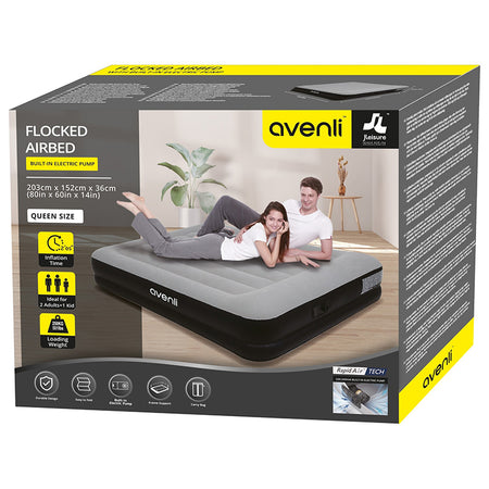 Saltea gonflabilă pentru o persoană de 191 × 99 × 36 cm cu pompă Avenli P-24514EU