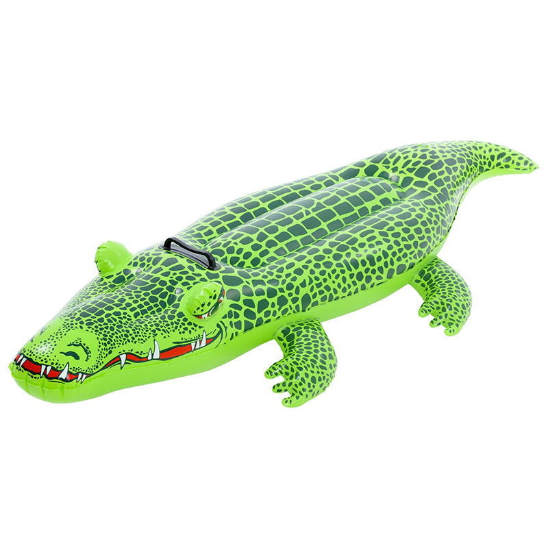 Saltea gonflabilă crocodil cu dimensiuni 139 × 61 × 23 cm și sarcină maximă 45 kg SunClub P-31225