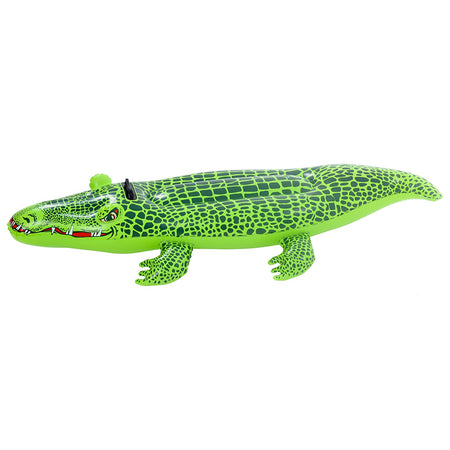 Saltea gonflabilă crocodil cu dimensiuni 139 × 61 × 23 cm și sarcină maximă 45 kg SunClub P-31225