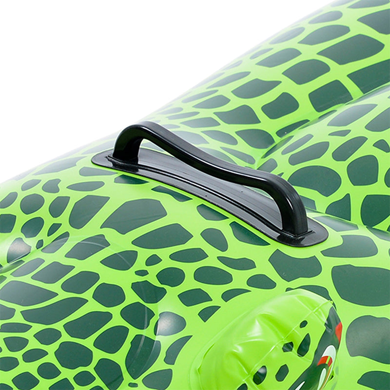 Saltea gonflabilă crocodil cu dimensiuni 139 × 61 × 23 cm și sarcină maximă 45 kg SunClub P-31225