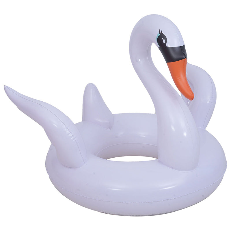 Colac gonflabil model lebădă cu diametru 104 cm din PVC SunClub P-35479