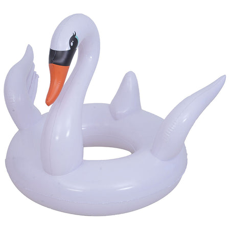 Colac gonflabil model lebădă cu diametru 104 cm din PVC SunClub P-35479
