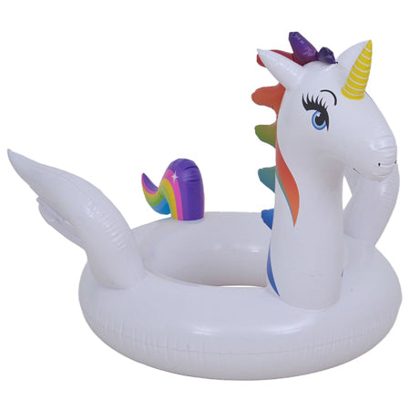Colac gonflabil unicorn pentru piscină, diametru 122 cm, SunClub P-35481