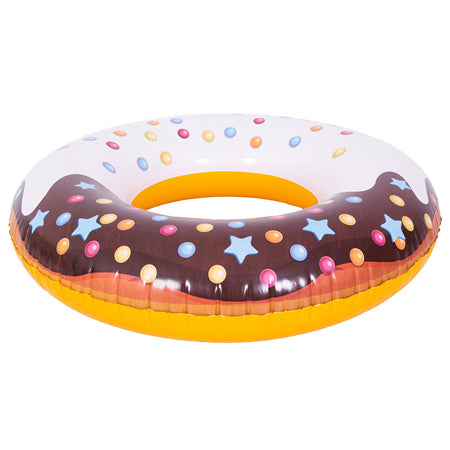 Colac gonflabil piscină gogoasă maro, diametru 103 cm, SunClub P-37601