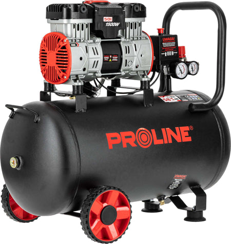 Compresor aer fără ulei, 750 W, 8 bar, 254 l/min, rezervor 50 l - Proline P200005