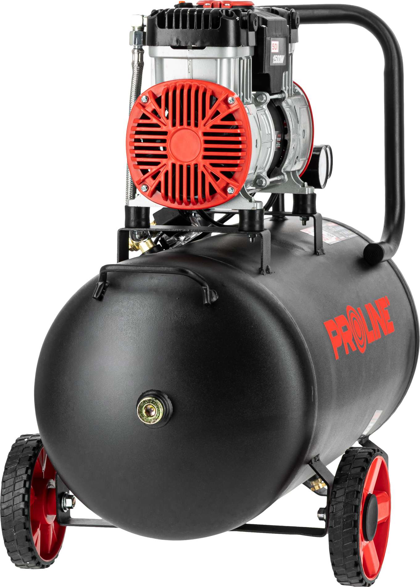 Compresor aer fără ulei, 750 W, 8 bar, 254 l/min, rezervor 50 l - Proline P200005
