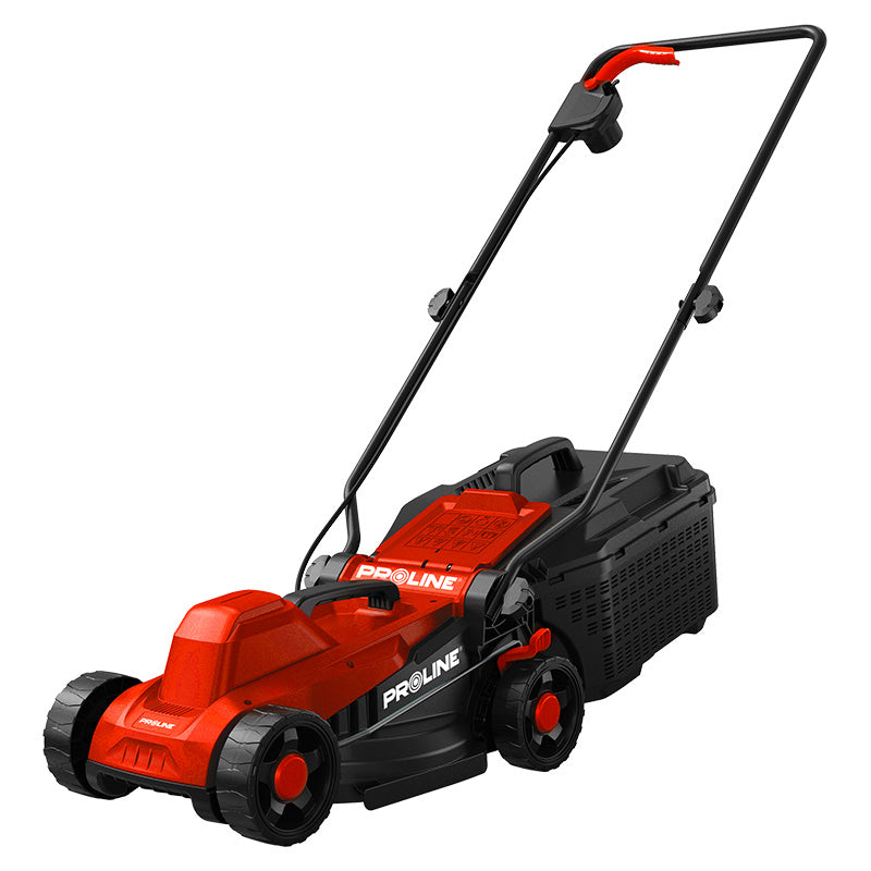 Mașină de tuns gazon electrică 1300 W, lățime 33 cm, 5 înălțimi, coș 30 litri PROLINE-M P30003