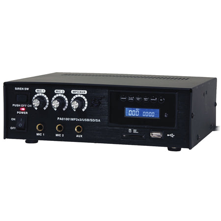Amplificator PA 60 W cu USB/SD-MP3, sirenă, afișaj LCD, LTC PAA60USB