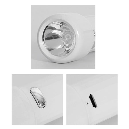 Set 30 lanterne LED albe de 2 W cu baterie de 1200 mAh și încărcare microUSB Platinet PAF8931