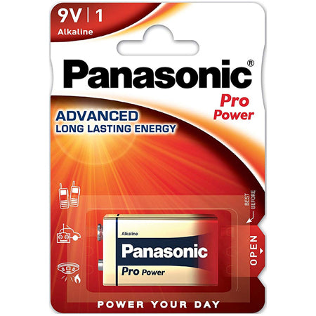 Baterie alcalină 9 V blister cu 1 bucată Pro Power Panasonic PAN-9VPP