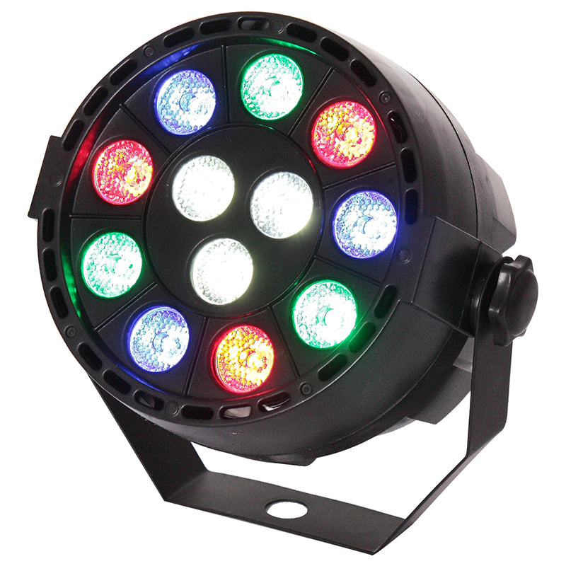 Mini par LED RGBW DMX, 12×1 W, Ibiza Light PAR-MINI-RGBW