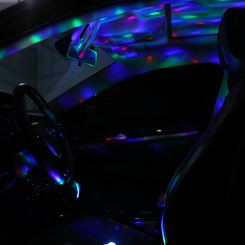 Pachet 4 mini Astro RGB cu stroboscop și telecomandă Party PARTY-4ASTRO