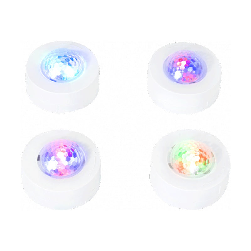 Pachet 4 mini Astro RGB cu stroboscop și telecomandă Party PARTY-4ASTRO