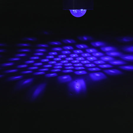 Pachet 4 mini Astro RGB cu stroboscop și telecomandă Party PARTY-4ASTRO