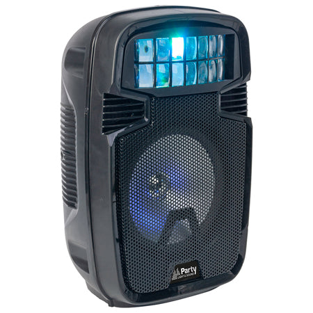 Boxă portabilă 8" LED Bluetooth, USB, SD, FM, baterie, Ibiza Sound PARTY-8COMBI