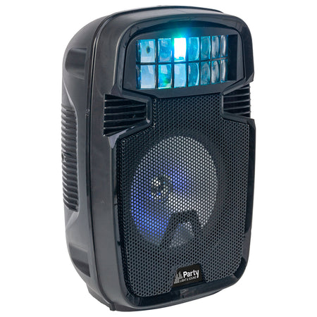 Boxă portabilă 8" LED Bluetooth, USB, SD, FM, baterie, Ibiza Sound PARTY-8COMBI