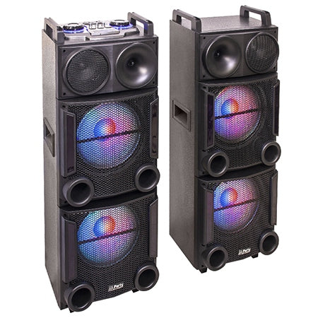 Set 2 Boxe 2x12"/30cm 1200w Cu Usb/Sd/Aux/Bluetooth + Telecomanda PARTY-BOX412