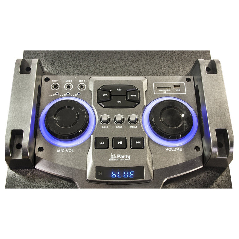 Set 2 Boxe 2x12"/30cm 1200w Cu Usb/Sd/Aux/Bluetooth + Telecomanda PARTY-BOX412