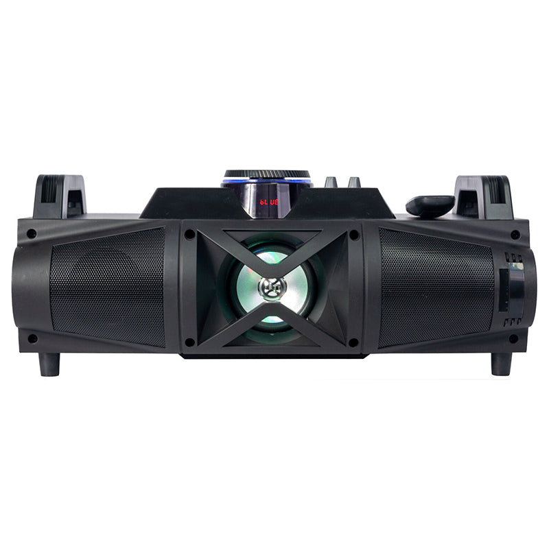 Sistem portabil 3 căi 20 W cu Bluetooth, USB/SD/FM, lumini LED Party PARTY-FALCON