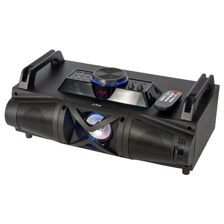 Sistem portabil 3 căi 20 W cu Bluetooth, USB/SD/FM, lumini LED Party PARTY-FALCON