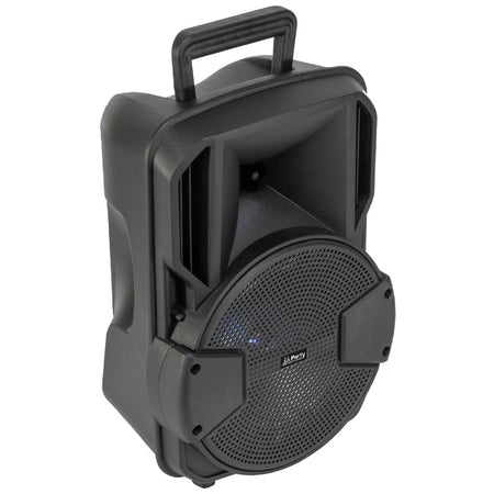 Boxă activă portabilă Party PARTY-MOBILE8 de 20 cm cu iluminare LED și Bluetooth, cu stativ și microfon