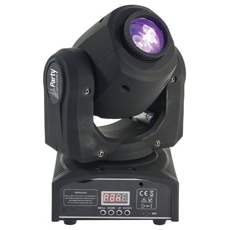 Moving head LED 10 W cu gobo și roată de culori, Party PARTY-SPOT7