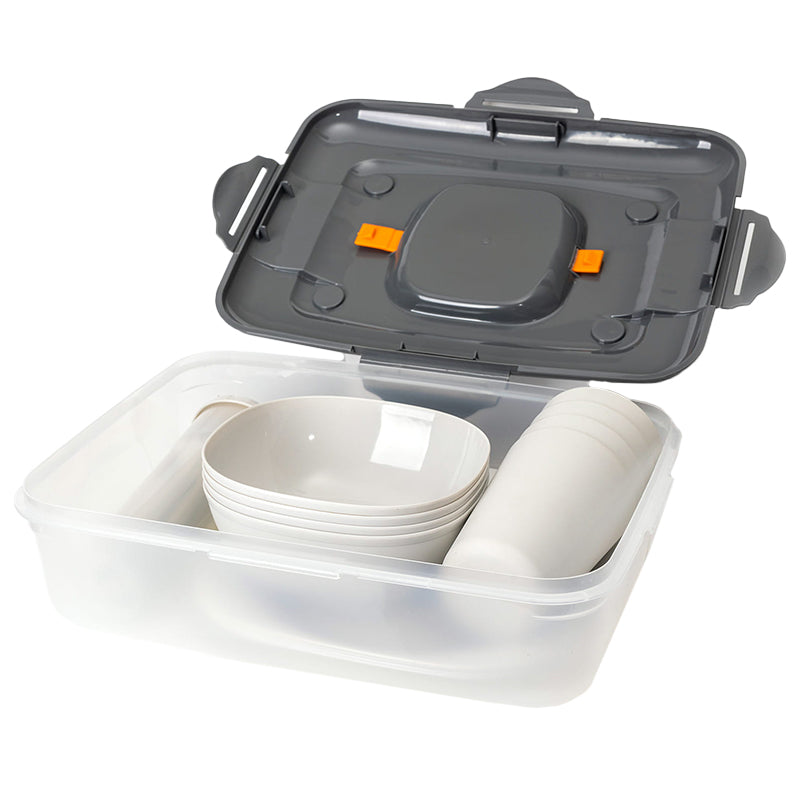 Set picnic pentru 4 persoane cu 26 de piese din plastic Platinet PCTS27G