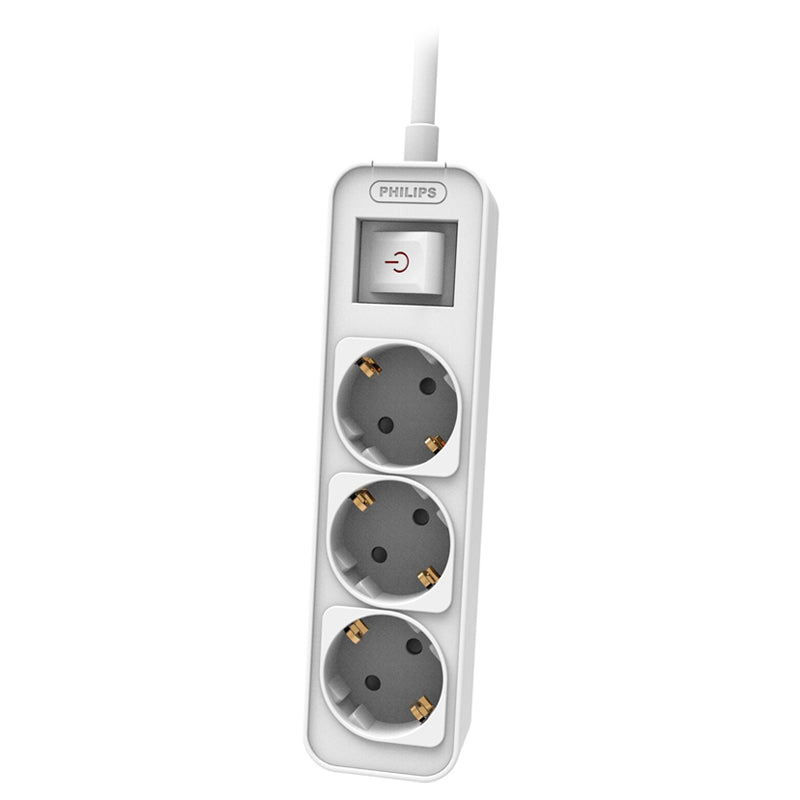 Prelungitor cu întrerupător cu 3 prize și cablu de 1,5 m Philips PH-CHP2134W