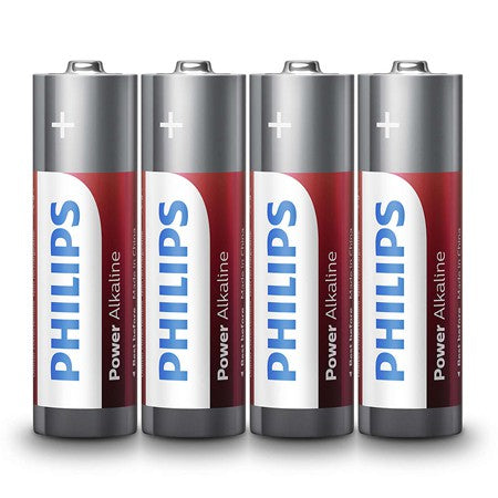 Set de 4 baterii alcaline AA LR6 de 1,5 V Philips PH-LR6P4F/10
